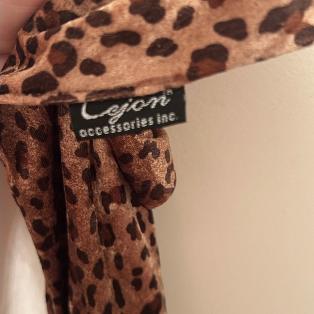 Cejon brown leopard-print scarf or wrap.